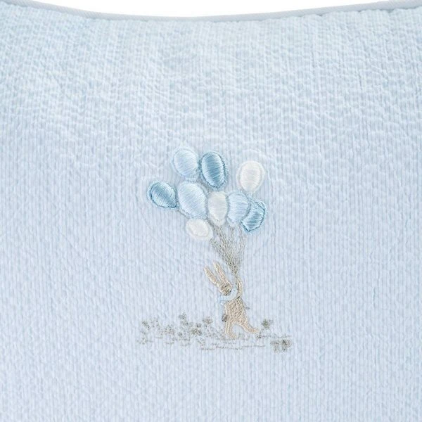 Kussen geborduurd lijnen 