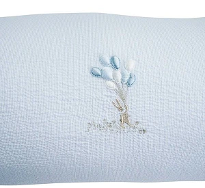 Rolkussen lijnen geborduurd